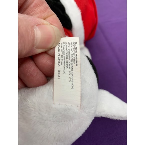 Peanut Snoopy Dog Holiday Hat Scarf 12 Inches Plush Stuffed Animal Sweeker - Picture 7 of 9